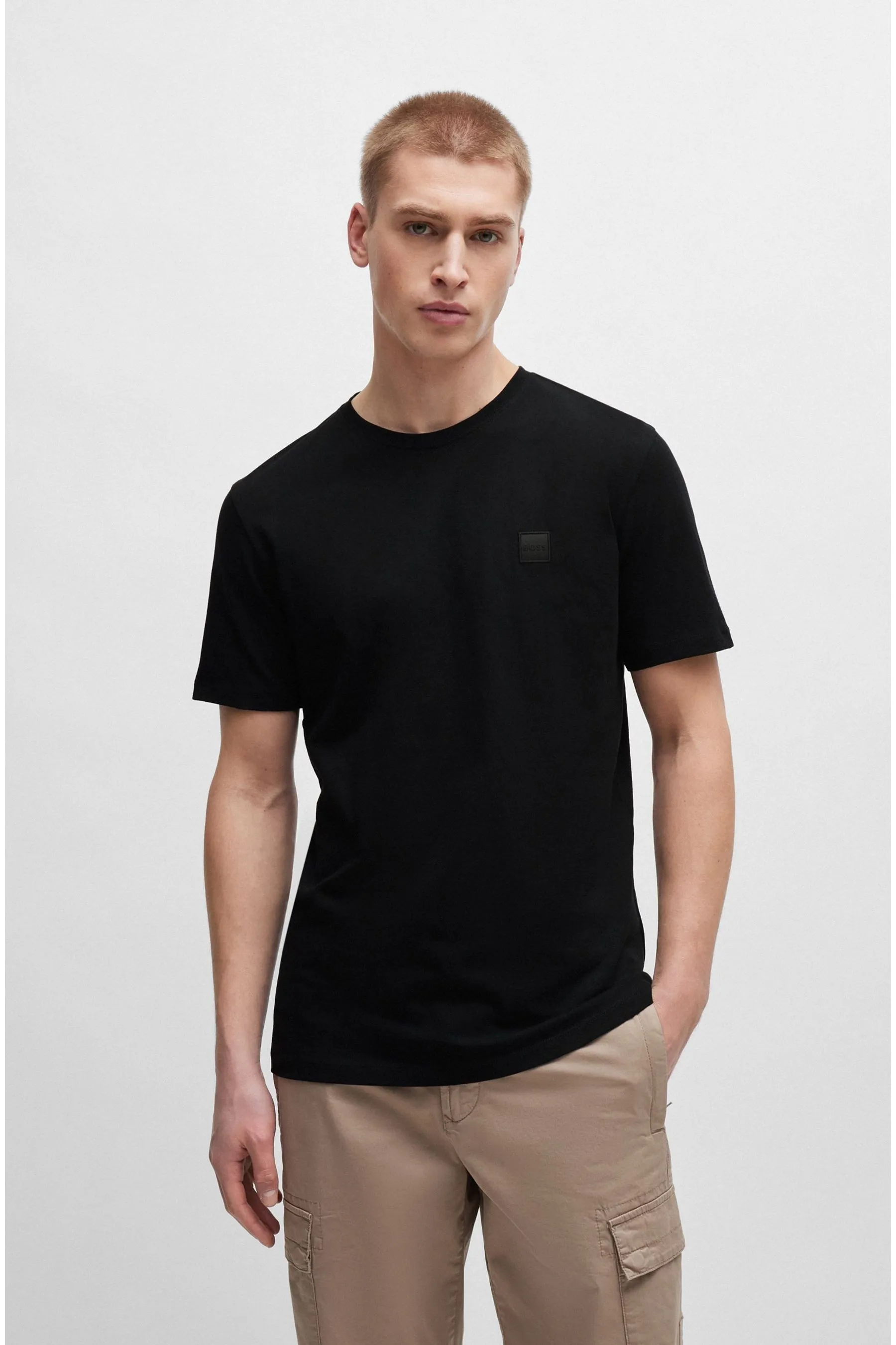 BOSS Maglietta in cotone con logo Relaxed Fit Tales Box    