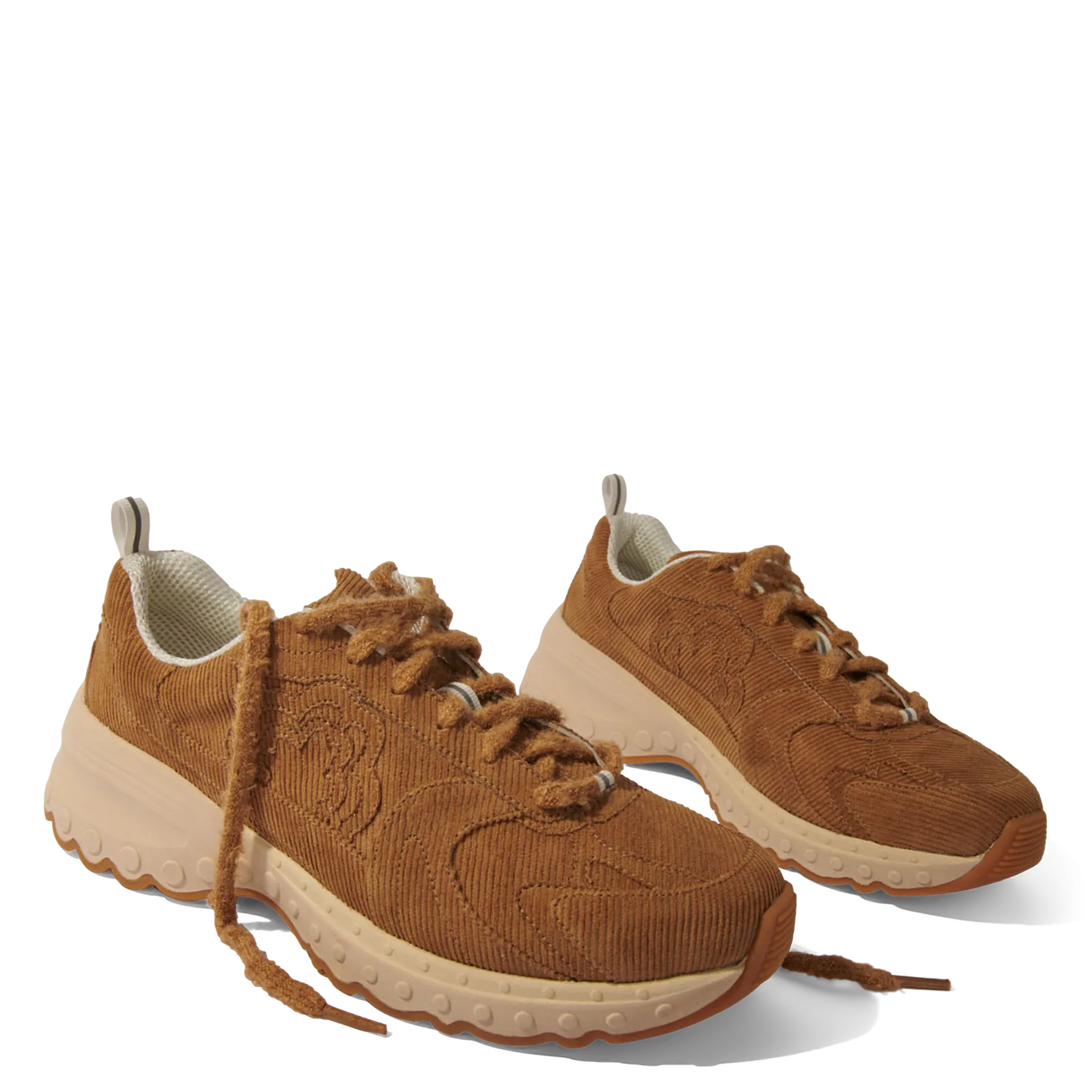  MAJE   Sneakers basse in velluto a coste | Beige