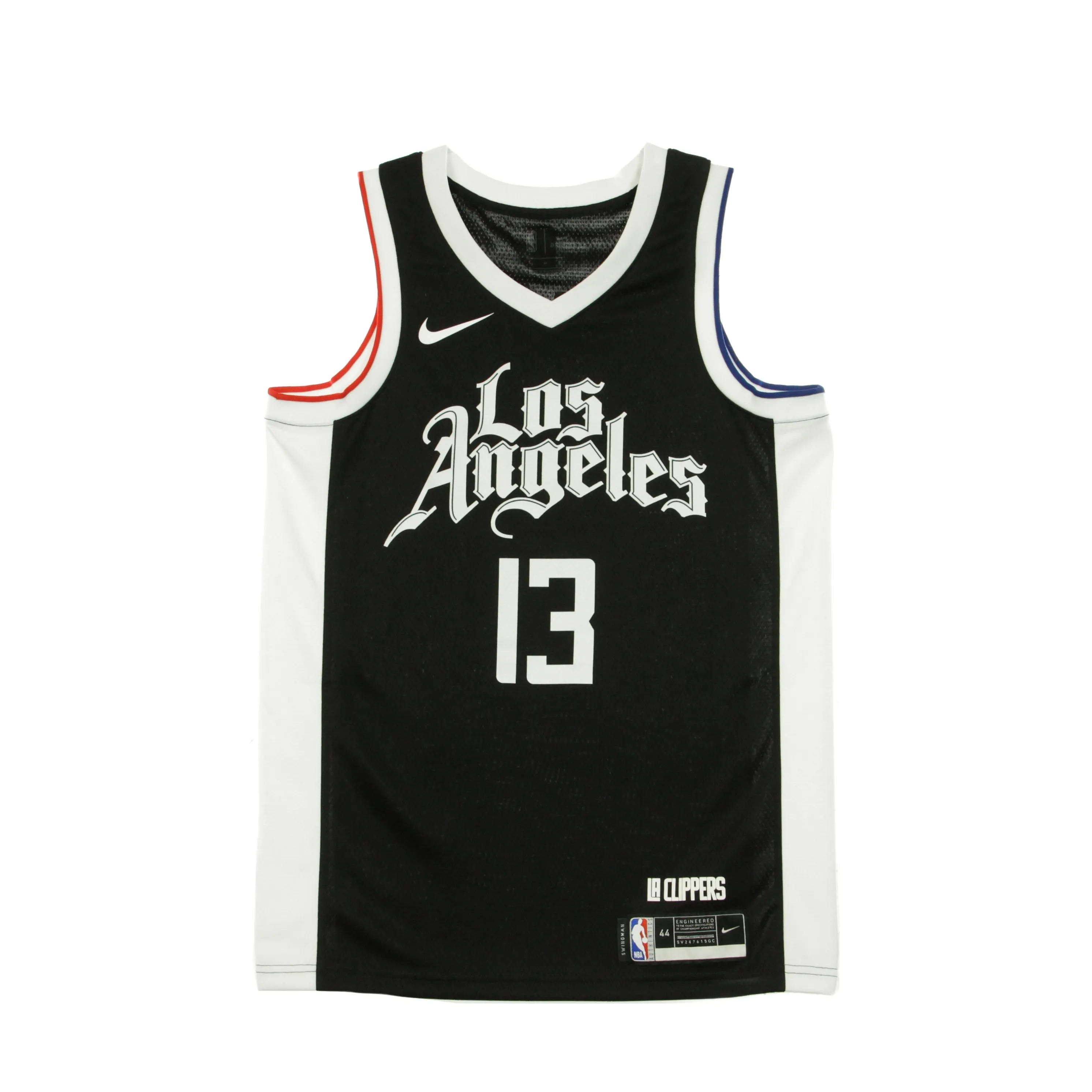 NBA Swingman Jersey City Edition 2020 No 13 Paul George Black/White Basketball Tank Top