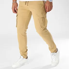 Pantaloni cargo giallo senape