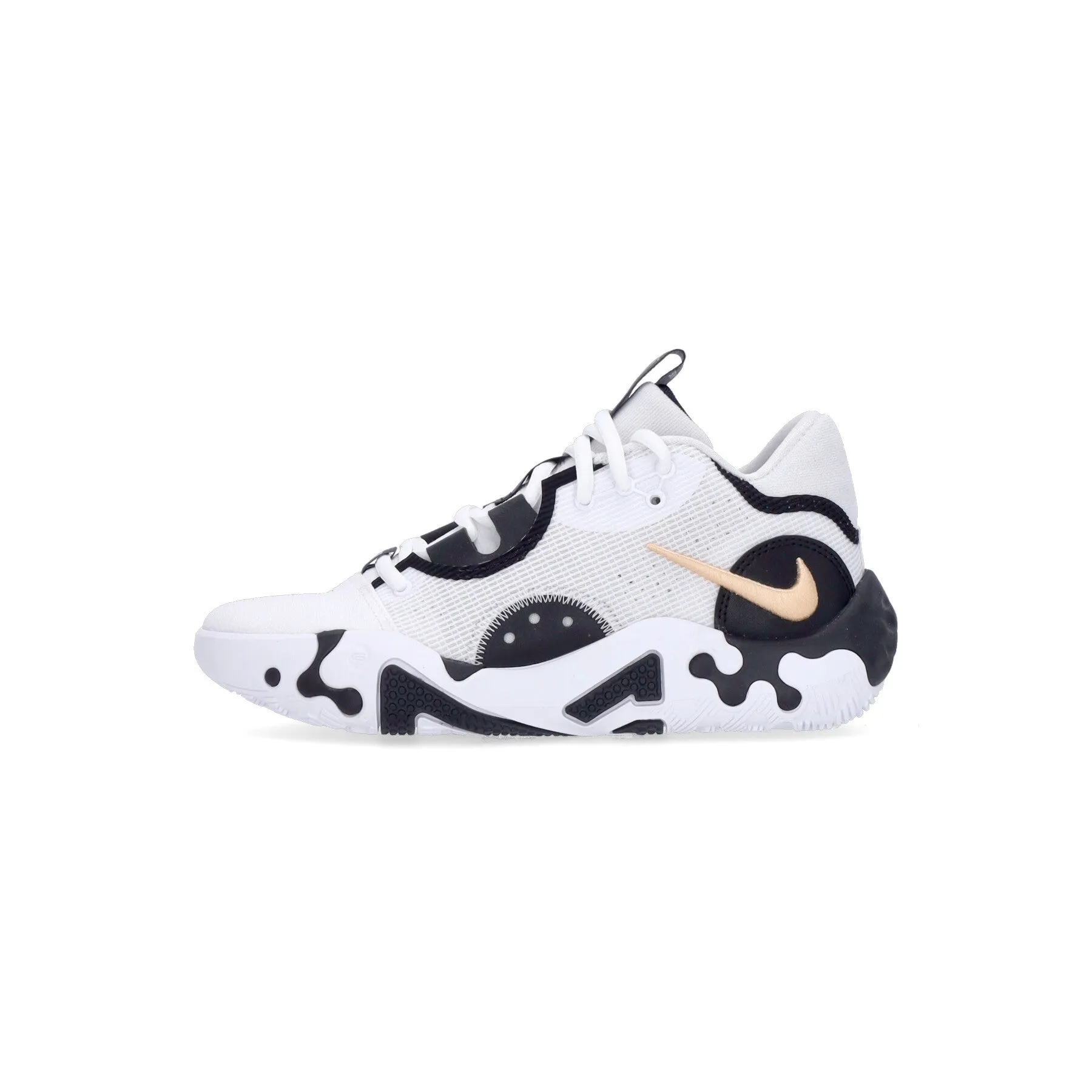 Scarpa Basket Uomo Pg 6 White/orange Chalk/black