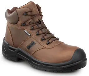 Cascade Brown Men's 6 Inch Waterproof MaxTRAX Slip Resistant Soft Toe Work Boot