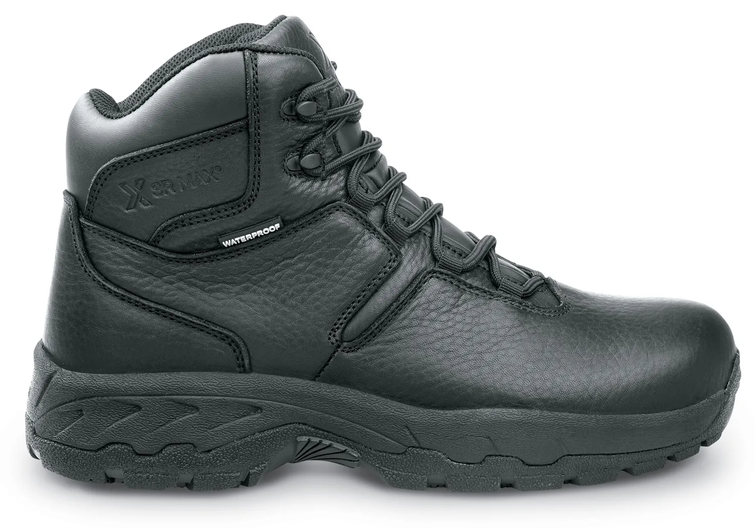 Kobuk Black Men's Hiker Style Waterproof MaxTRAX Slip Resistant Soft Toe Work Boot